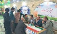 برپایی میز ارتباطات مردمی جهاد کشاورزی شهرستان دنا در مصلی نماز جمعه