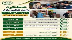 تضمین امنیت غذایی در باشت با ۲۰۶ مورد بازرسی از بازار + اینفوگرافی